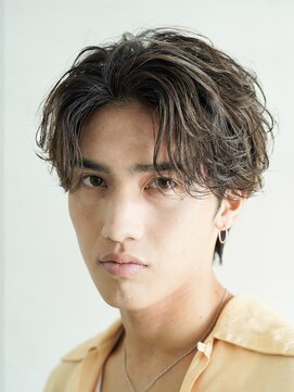 フィフス トウキョウ (fifth TOKYO) 渋谷シャドウパーマメンズカットセンターパートウルフマッシュ