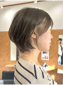 オリーブベージュ/ショートボブ/美髪トリートメント