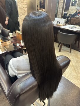 キャラ 池袋本店(CHARA) 【No.1美髪ストレート】クセうねりで悩まない縮毛矯正でさら艶髪