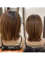 レアワンハナレ センター北美容院(lea/1 HANARE)&nbsp;美髪縮毛矯正×レイヤーボブ