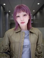 ギークス(GEEKS)&nbsp;【GEEKS渋谷】ダスティピンク/春カラー/顔周りカット/ボブウルフ