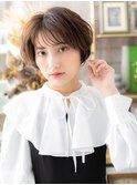 ふんわりショート/マッシュショート/小顔ショート/シースルーg