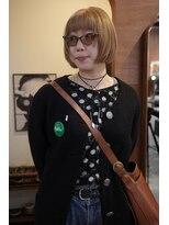 チャプター 問屋町(chapter)&nbsp;パツっとボブケアブリーチダブルカラーブロンドベージュ韓国ヘア