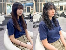 「動きがなくて寂しい」×「柔らかい雰囲気にしたい」＝くびれパーマロング