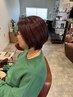 《白髪染め長持ち》カット＋白髪染め＋ミルボン3STEPトリートメント
