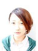 【marca】片耳かけオールマイティー前下がりボブ　担当：三上