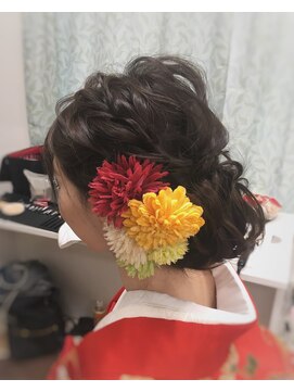 ヘアアンドケア エジェリラボ(hair&care egerie lab) エジェリ　ラボ/着物ヘア/パーティースタイル