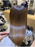前髪くびれイヤリングカラーイメチェンラベンダーカラー