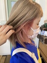 コレット ヘアー 大通(Colette hair)&nbsp;★ミルクティーベージュ×インナーピンク★
