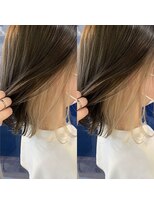 ヘアアトリエコモノ(hair l'atelier KoMoNo) #【インナーカラー】ホワイトミルクティー