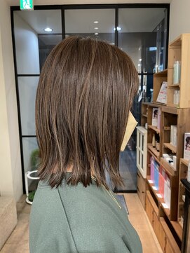 クローゼット 新宿(closet) 外ハネボブ/ペールベージュ[髪質改善/ヘッドスパ白髪染め/新宿】