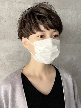 ヘアサロン コレハ(hair salon CoReha) 【マロングレージュ×ハイライト×マッシュショート】ウサミ