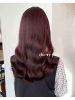 ヘアーアイストゥーレ(HAIR ICI TRE)&nbsp;チェリーピンク　ピンクカラー　暖色カラー　担当渡辺聖