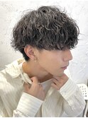 波巻きスパイラルパーママッシュコンマヘア刈り上げ韓国原宿