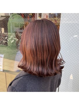 クララ サカエ(CLALA Sakae LA.DONNA group) 王道のブリーチ無しピンクブラウン