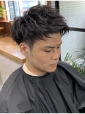 メンズカット　ツイストパーマ　眉毛　名古屋