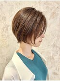 前下がりショートボブ/丸みショート 20代30代40代