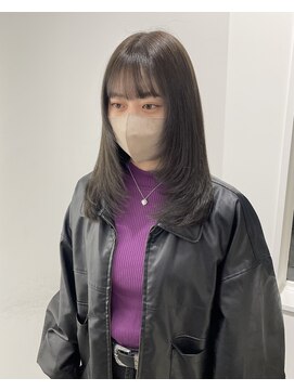 ユーフォリア 新宿通り(Euphoria) オリーブグレージュ/オリーブグレー/ブリーチなし/レイヤー