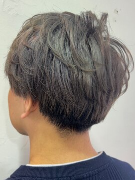 インパークス 江古田店(hair stage INPARKS) ダブルカラー/シルバーグレー/ツーブロック刈り上げ［江古田］