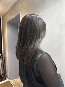 アクト(ACT) ブリーチ無し/透明感/抜け感/オリーブグレージュ/艶髪