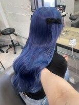 ベレーザ 渋谷(BELEZA)&nbsp;8030ニュアンスカラーブルージュブルーシルバーレイヤーロング