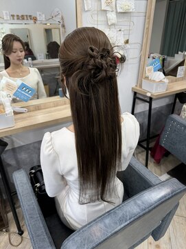 ファースト 祇園本店(first) 【ヘアセットサロンfrst】カチモリストレートハーフ♪
