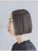 夏オリーブベージュ　ミニボブ