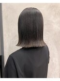 縮毛矯正×ぱっつんボブ