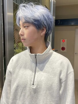 シティ(sity.) ブリーチカラー　ハイトーンカラー　ブルーシルバー