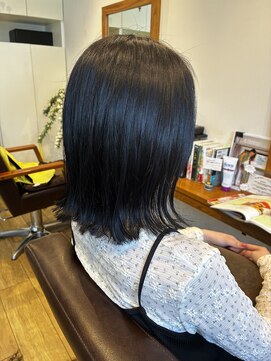 小さな美容室 ハナ(hana) 切りっぱなしの外ハネボブ♪
