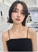 ショートヘア顔周りレイヤーブリーチダブルカラーショートボブ