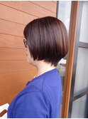 縮毛矯正髪質改善ショート×30代まとまりボブ