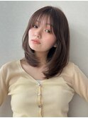 ボブ／レイヤーカット／グレージュカラー／表参道
