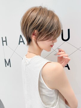 ハルキミナト ジャパン ヨコハマ(HARUKI MINATO japan YOKOHAMA) 大人ショート/縮毛矯正/学割U24/ブルーカラー/くすみベージュ
