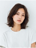 大人ナチュラル×抜け感ミディボブ