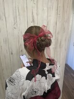 ヘア デザイン 虹いろのはさみ&nbsp;浴衣でアップ