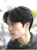 Hale刈り上げセンターパートフェザーパーマニュアンスパーマ原宿