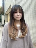 レイヤーカット/ハッシュカット/顔まわりレイヤー/韓国レイヤー