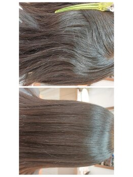 ヘア パレット(Hair Palette)の写真/"触れたくなるような柔らかな質感"が叶う◇まっすぐなり過ぎない、ナチュラルストレートに仕上げます♪
