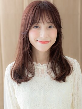 カバーヘア ブリス 戸田公園西口店(COVER HAIR bliss) ピンクミルクティーベージュゆるふわロングX戸田公園30代40代