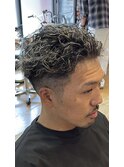 極道パーマ×ホワイトメッシュ