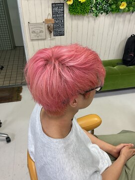 ヘアースペース 練馬店(hair space COCO) エグジット風、ダブルカラー、ピンク