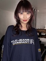 ヨハク 大阪梅田中崎町(yohaku)&nbsp;【misaki】ロングウルフ×ボルドー