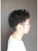 くせ毛を活かしたカジュアルスタイル