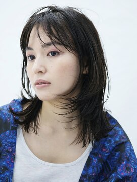 ピークアブー アヴェダ ギンザシックス(PEEK-A-BOO AVEDA GINZASIX) 「大人かわいい」暗髪×濡れ感ミディ