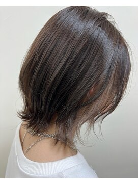 アールモンドヘア新世界 【北見】#インナーカラー#ボブ#イヤリングカラー
