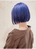 【Reir吉祥寺】*フレンチボブ+ネイビーブルー*