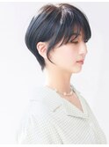 ダークアッシュ・大人ショート・白髪ぼかし・髪質改善