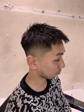 フランクスバーバーザスタンド(Frank’s barber the stand) ベリーショートビジネスアップバングF