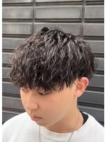 メンズフィール 東梅田店(MENS FEEL) 【標準】ツイストスパイラルパーマ×マッシュ MENSFEEL東梅田店